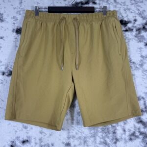 Right Of Way Shorts Mens Size‎ Extra Large Beige Performance Stretch Active